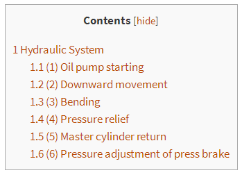 hydraulic system work (2) 液压系统工作(2)