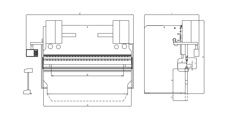 CNC hydraulic press brake machine (2) 数控液压折弯机(2)
